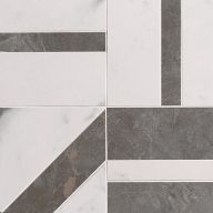 Плитка Fap Roma Stone Carrara Pietra Grey Deco Mosaico 