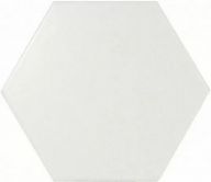 Плитка Equipe Scale Alhambra Hexagon White Matt Hx